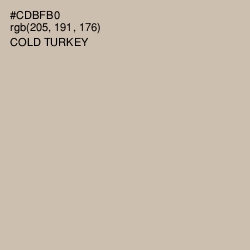 #CDBFB0 - Cold Turkey Color Image